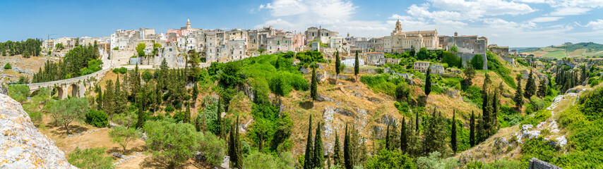 Panoramic sight of Gravina in Puglia on a sunny summer day, province of Bari, Puglia (Apulia), southern Italy.