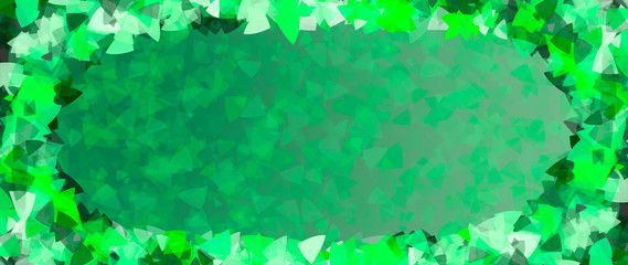 Wall Mural - Abstract green banner with space for text