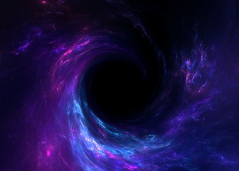 Wall Mural - black hole, science fiction wallpaper. beauty of deep space. colorful graphics for background, like 