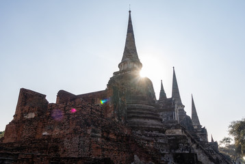 Old temple in Ayutthaya thailand