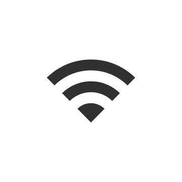Simple UI WIFI, Wireless Flat Web Mobile Icon. Stock Vector illustration isolated on white background.