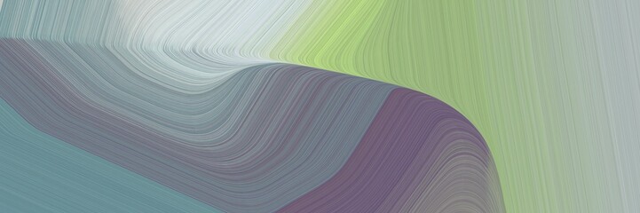 Aufkleber - card background graphic with dark sea green, old lavender and light gray color and modern waves background design
