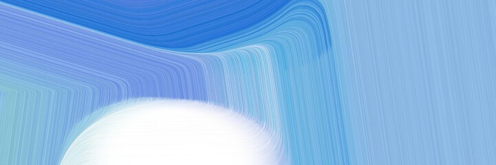 Poster - card background graphic with sky blue, royal blue and lavender color and modern waves background illustration
