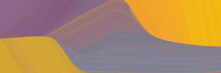 Poster - header background graphic with gray gray, golden rod and peru color and modern waves background design