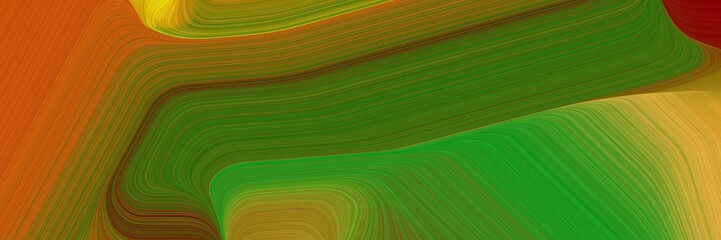 Poster - header background texture with dark olive green, coffee and brown color and modern soft swirl waves background design