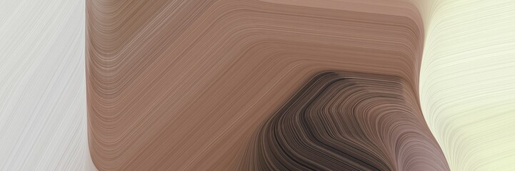 Poster - card background texture with pastel brown, light gray and very dark blue color and modern curvy waves background design