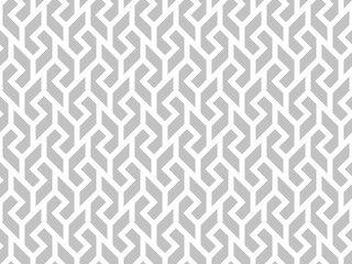 Abstract geometric pattern. A seamless vector background. White and grey ornament. Graphic modern pattern. Simple lattice graphic design.