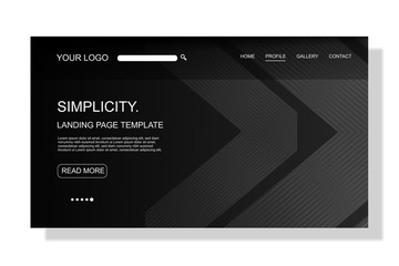 modern Landing page template,colorful,for business website design.