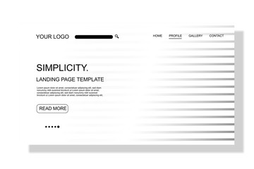 modern Landing page template,colorful,for business website design.
