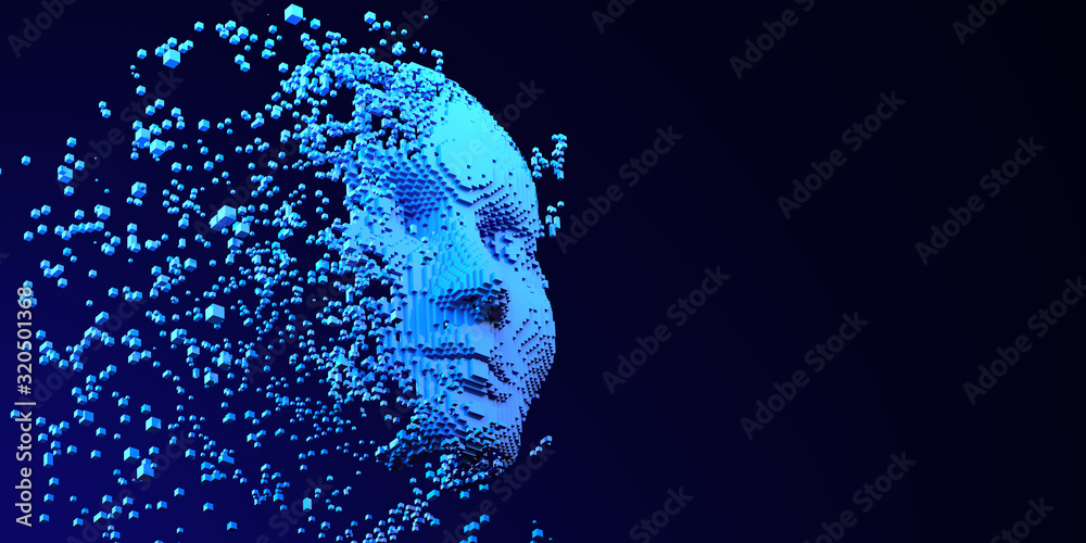 Brain AI Artificial intelligence Machine Learning Abstract Head Business Internet Technology Concept