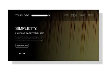 modern Landing page template,colorful,for business website design.