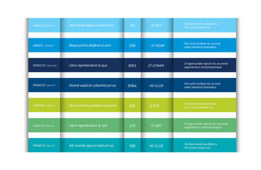 Price table, template, pricing banner, chart. Infographics element. Vector.