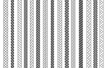 Textile braids patterns