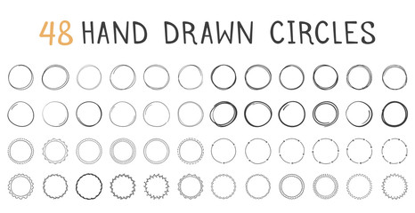 Sticker - Hand Drawn Circles
