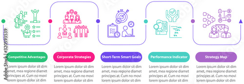 Fotografía Successful business vector infographic template