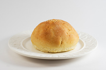 bread on a plate