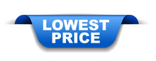Blue Vector Banner Lowest Price