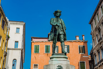 Wall Mural - Monument to Carlo Goldoni in Venice, Italy