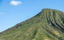 The Steep Railway Trail Up The Side Of The Extinct Volcano Koko Head On Oahu In Hawaii