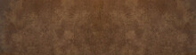 Old Brown Rustic Leather - Background Banner Panorama Long	