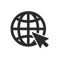 Wall Mural - website icon. vector www icon