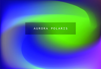 Poster - Northern lights gradient background. Luminescence of Aurora Borealis.