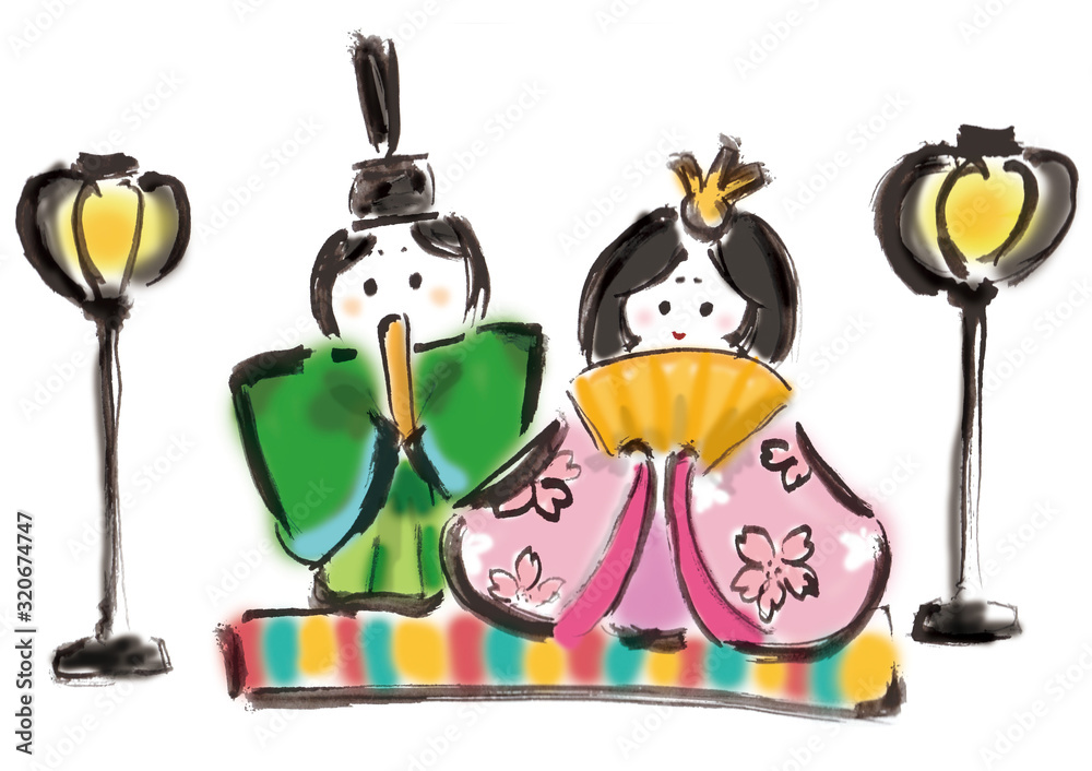 ひな人形, 雛人形, ひなまつり, ぼんぼり, 女子, 雛, ひな, イラスト