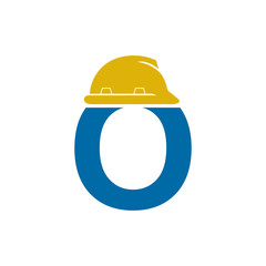 O Construction Helmet Logo