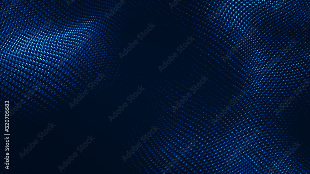 Dot white blue wave light screen gradient texture background. Abstract ...