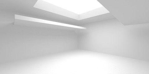 Futuristic White Architecture Design Background