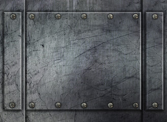 Wall Mural - Old metal background