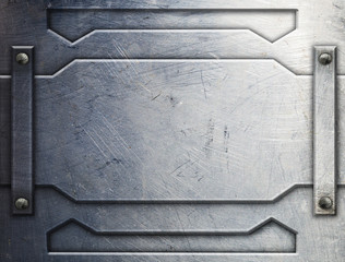 Wall Mural - Old metal background