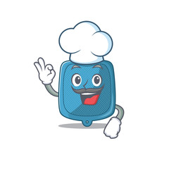 Sticker - Hot water bag cartoon character wearing costume of chef and white hat