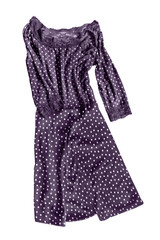 Sticker - Polka dots dress isolated