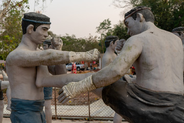 Wall Mural - Boxing is the national art of Thailand.