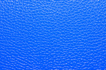 Wall Mural - Bright blue Eco artificial leather texture close up. Top view.