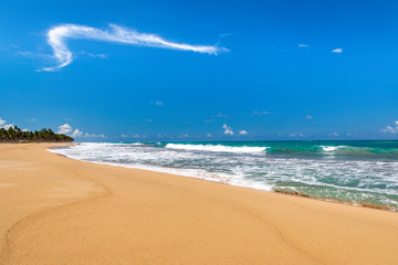 Wild beach Laguna del Limon, Dominican Republic.