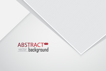 Leinwandbilder - Abstract white and grey tech geometric modern vector background on white space for text and message artwork design Illustration. Creative graphic template. Business style.