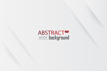 Leinwandbilder - White and grey background vector overlap dimension. Vector illustration business style