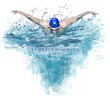 canvas print picture - Sport swimming