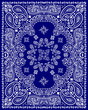 Paisley textile pattern vector illustration for bandana , scarf etc.