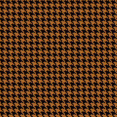 Wall Mural - Houndstooth seamless pattern. Brown classical fabric background