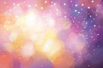 Wall Mural - vector colorful, sparkling background with lights and stars.