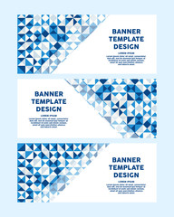 Wall Mural - vector abstract banner design template. abstract geometric web design banner template with triangles