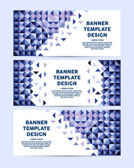 Wall Mural - vector abstract banner design template. abstract geometric web design banner template with triangles