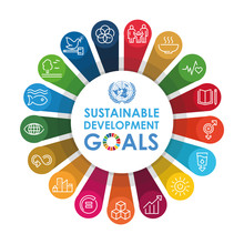 Corporate Social Responsibility Sign. Sustainable Development Goals Illustration. SDG Signs. Pictogram For Ad, Web, Mobile App, Promo. Vector Illustration Element.