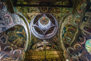 Poster - Paintings in Moldovita Ortohodox monastery church in Vatra Moldovitei, Romania