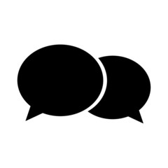 Wall Mural - comment icon. bubble chat isolated on white background. vector illustration.