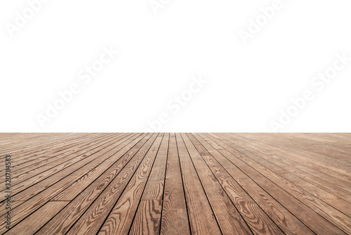 Fotografía white painted or plaster wall and wooden floor decoration for background