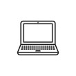 Laptop Icon Vector Illustration. Simple flat symbol.